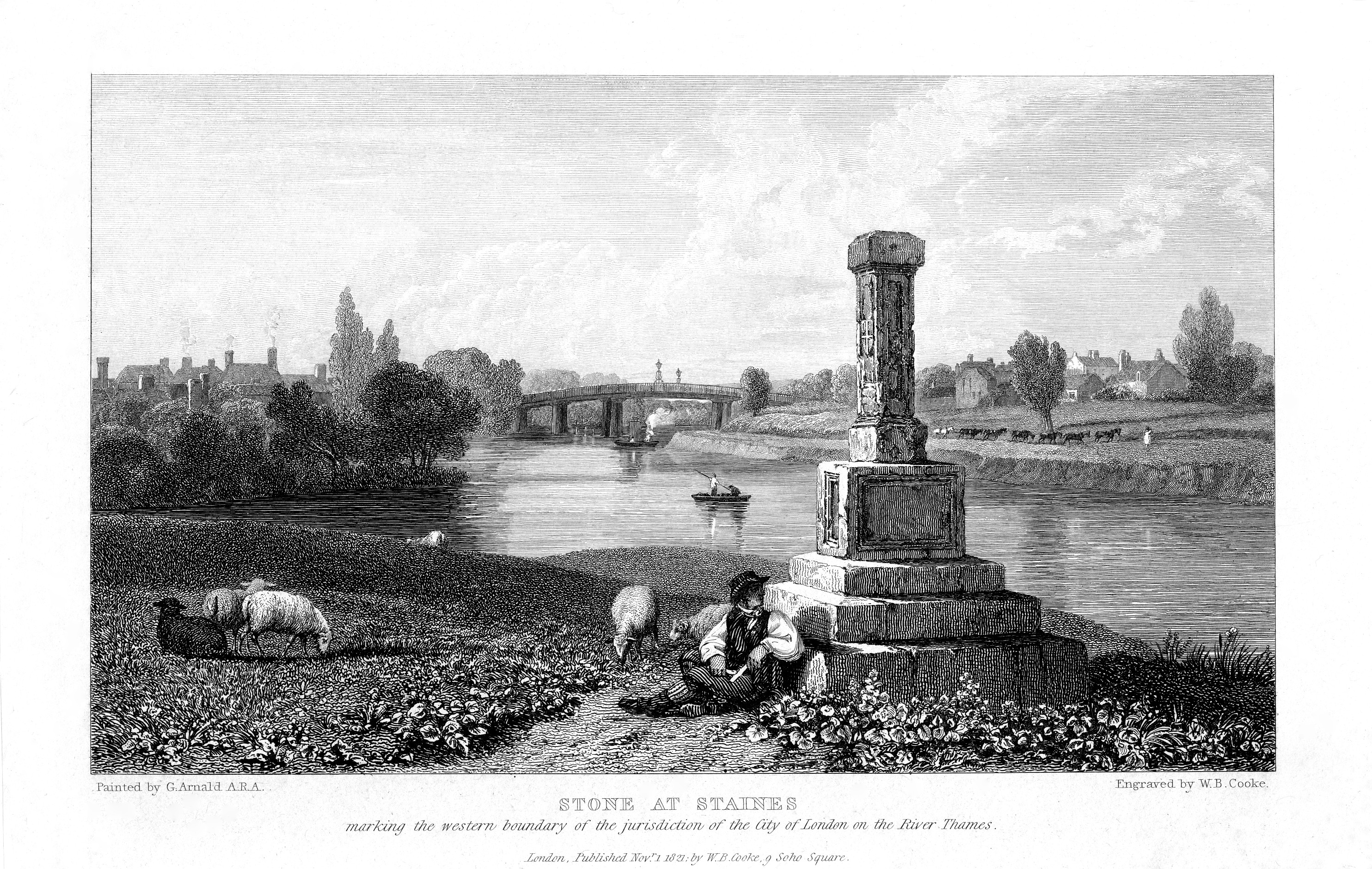 Staines,river view,prints